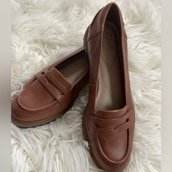 Clarks Shoes Clark's Somerset Tan Leather